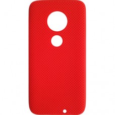 Capa para Motorola Moto G7 e G7 Plus - Emborrachada Padrão Vermelha